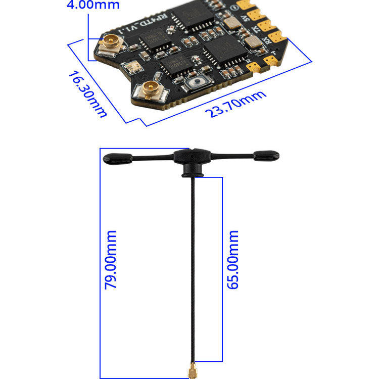 RadioMaster RP4TD ExpressLRS 2 - Drone Compass ulasan dan harga
