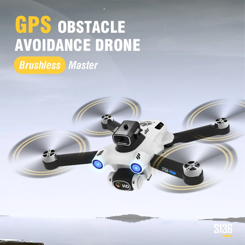 Drone S136 Pro Ultra Rc Drones - Drone Gps Mount ulasan dan harga